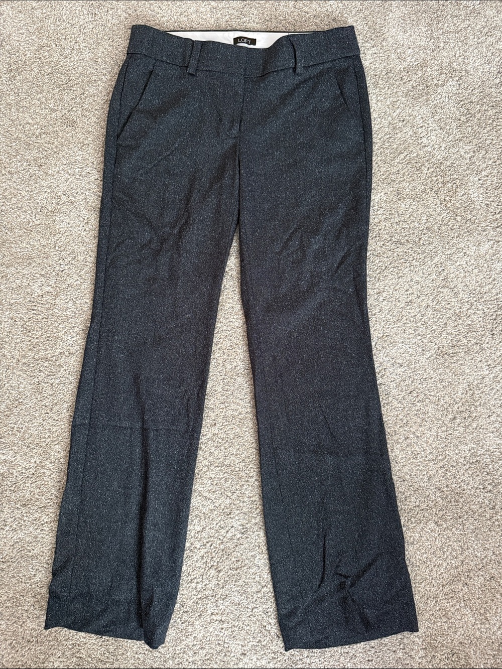 LOFT Marisa Charcoal Pants